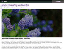 Tablet Screenshot of healthpsychologysolutions.com